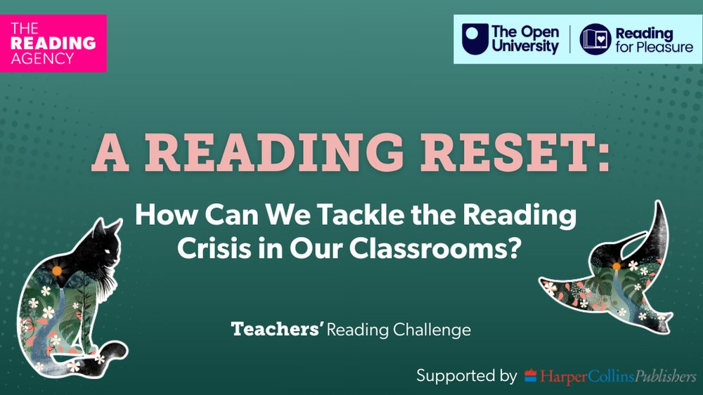 The Reading Agency (@readingagency) on Twitter photo Watch our recorded webinar: A Reading Reset โ tackling the reading crisis in classrooms. Hear from <a href="/OpenUni_RfP/">Reading for Pleasure ๐งถ</a>
Packed with insight, inspiration & practical tools to bring back the joy of reading.
๐ฅ Watch now & sign up to the #TeachersReadingChallenge ๐ youtu.be/j1xlNxAL6nQ Watch our recorded webinar: A Reading Reset โ tackling the reading crisis in classrooms. Hear from <a href="/OpenUni_RfP/">Reading for Pleasure ๐งถ</a>
Packed with insight, inspiration & practical tools to bring back the joy of reading.
๐ฅ Watch now & sign up to the #TeachersReadingChallenge ๐ youtu.be/j1xlNxAL6nQ