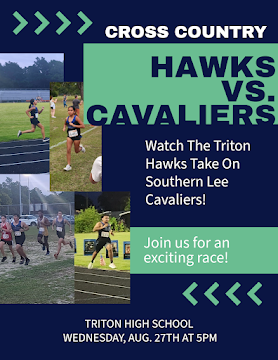 THS Cross Country Meet: 
Wednesday, 8/27/25 @ 5PM
Location:  HOME TRACK