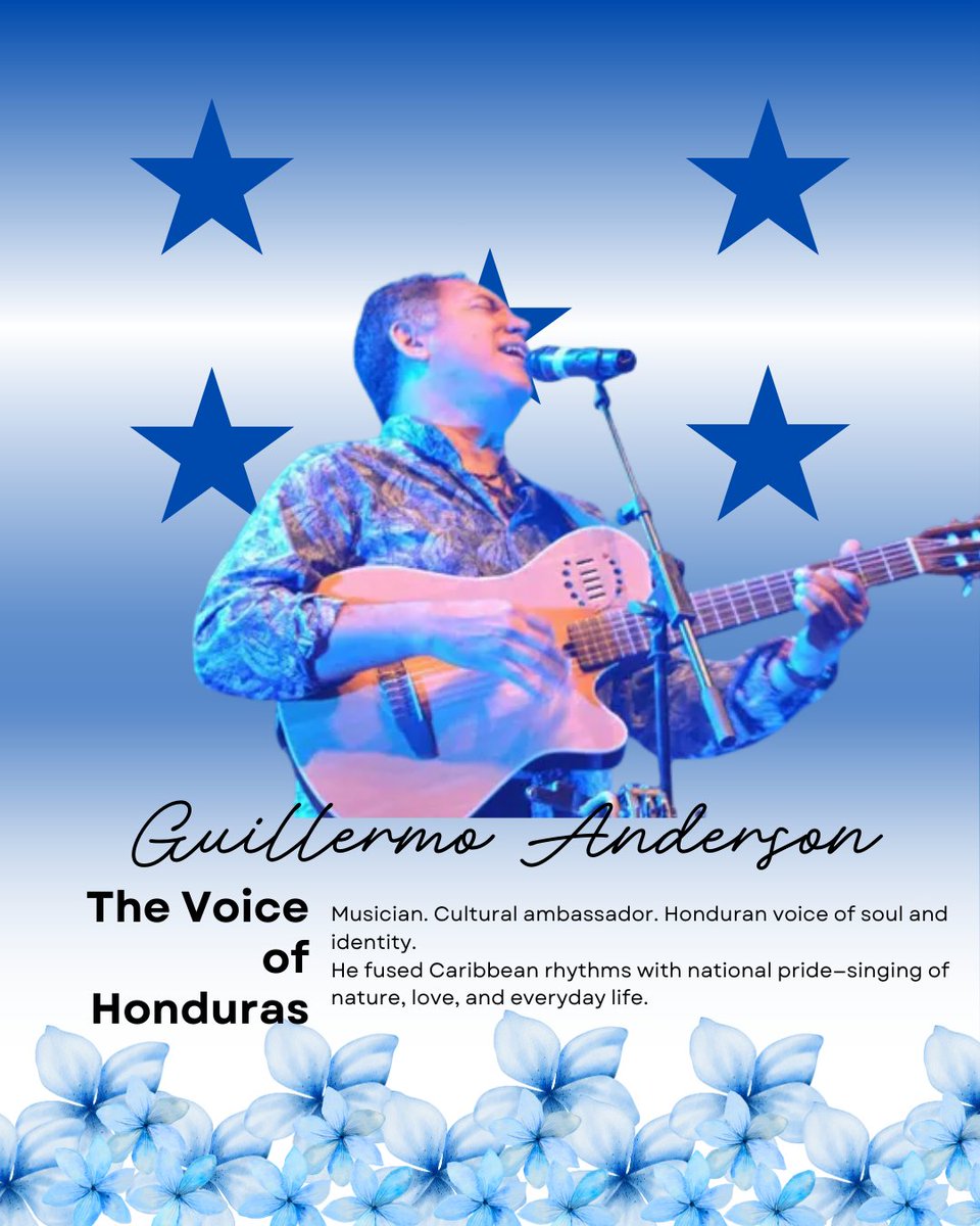 One of Honduras’s most beloved voices, Anderson blended traditional rhythms, such as punta and parranda, with reggae, calypso, and global sounds. His music celebrated Honduran identity and community, elevating local culture beyond borders #Honduras #Punta #LatinxMusic #Fusion