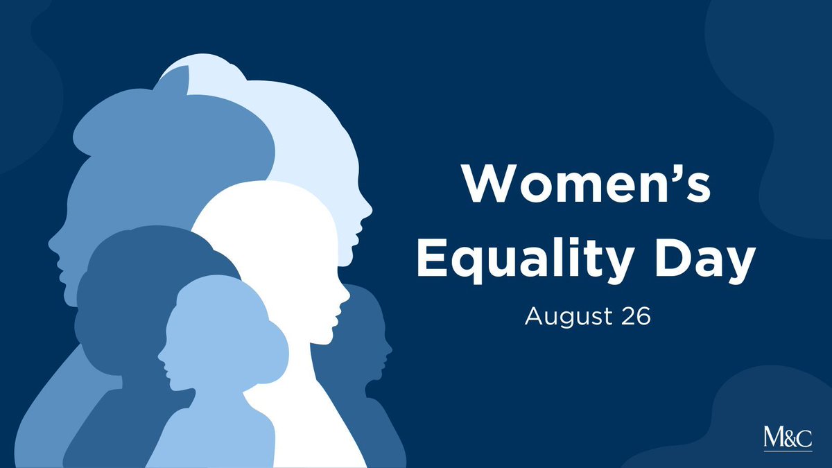 MurchisonLaw's tweet photo. Happy Women’s Equality Day!
On 08/26/1920, the 19th Amendment was certified, granting women the right to vote in the U.S. This day is about recognizing the amazing contributions women make every day in our communities, workplaces, and families. #WomensEqualityDay #WomenInLaw https://t.co/JOu8UBstAY