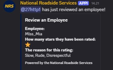 this clamped “RAC van” was taken in a private server, whereas the NRS flatbed we posted was taken in an actual, public server…

anyway their review system is set up for embarrassment (this is their management btw)