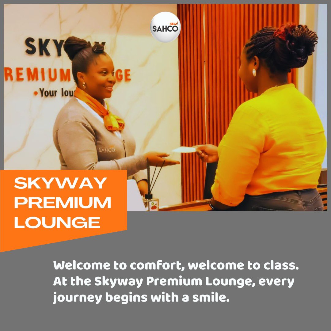 Introducing the Skyway Premium Lounge at SAHCO. Designed with your comfort in mind, it’s the perfect space to relax, refresh, and unwind while you wait for your flight.

Start your journey the premium way fly through SAHCO and experience the difference with SIFAX Group. ✈️💼