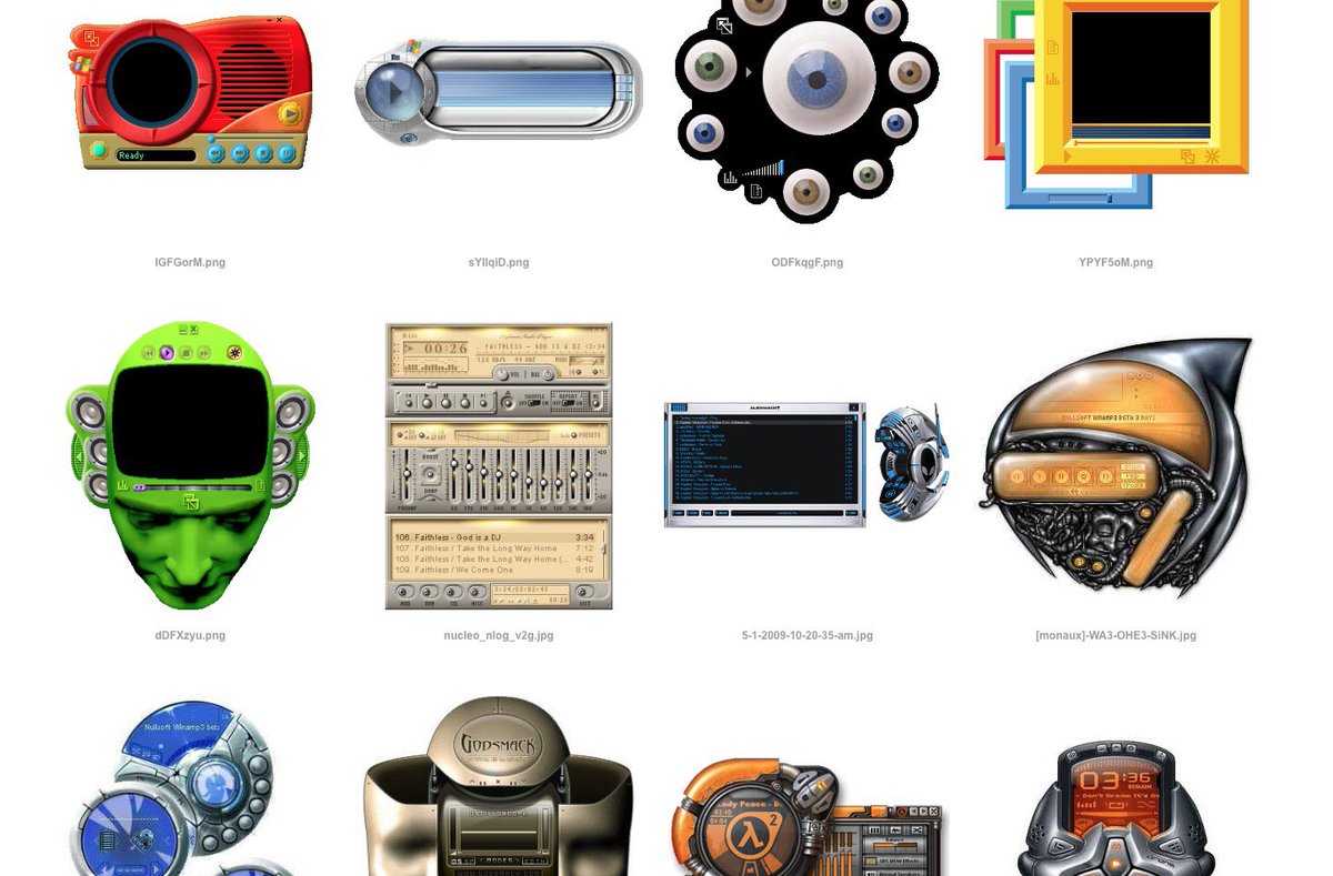 Winamp was insane, fans could even create their own skins using Skinamp. 

We’ve lost the ability to do this. We just don’t have the technology anymore. 🤷‍♂️