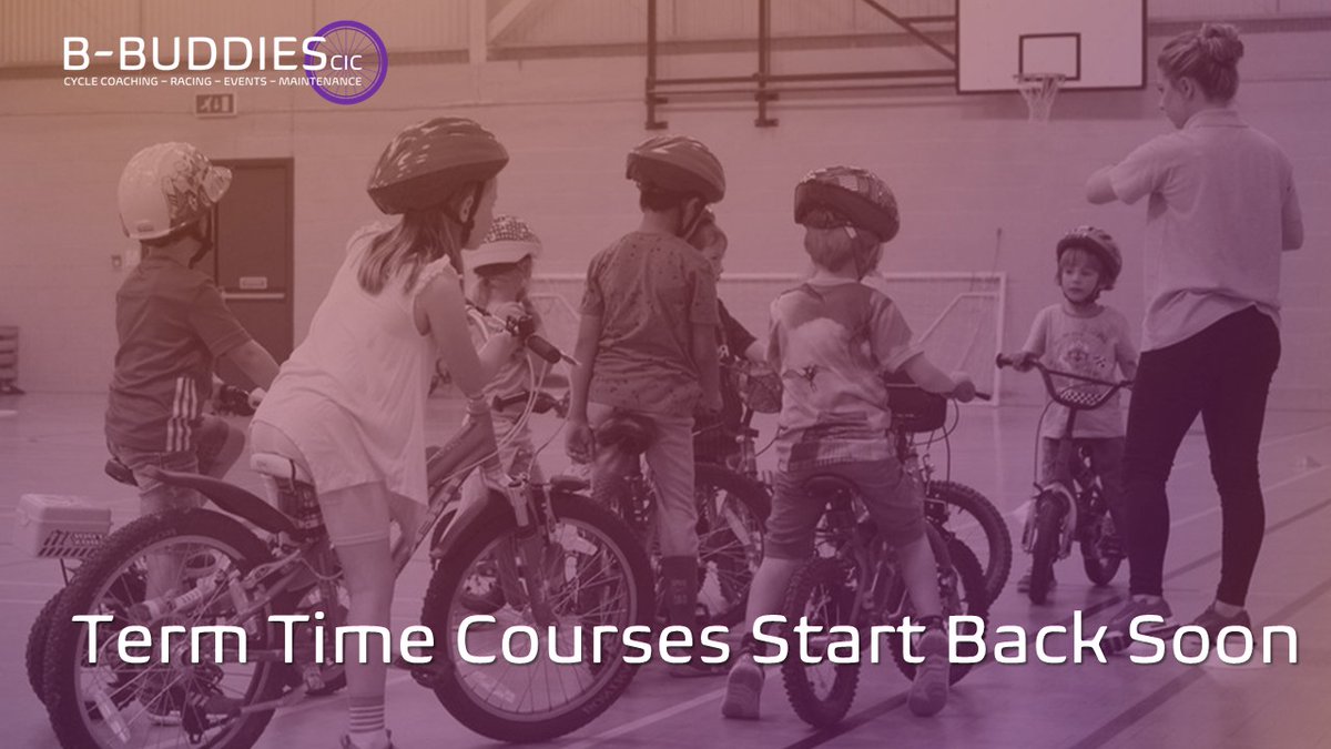 Our term time 4 week learn to ride courses are starting back very soon!

Make sure you've booked your space to avoid disappointment:
b-buddies.com/biking-buddies…

Tuesdays 5pm Green Bank Leisure Centre
Thursdays 5pm Coalville Leisure Centre
Saturdays 9:15am Loughborough Leisure Centre