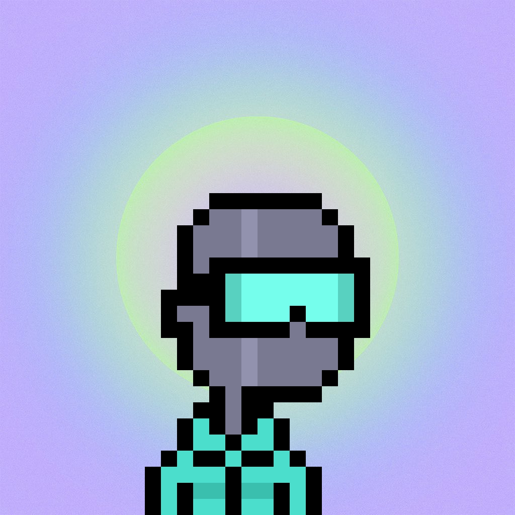 We do a little remixing 

Took a 1/1 from <a href="/marlo_here/">marlo.eth</a> and turned it into a Lil Bangers background 

Clean or nah?