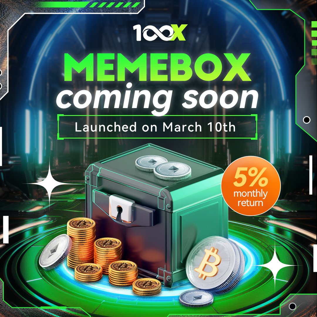 100x86's tweet photo. MemeBOX：精英投资释放
🚀准备迎接新的黎明！3月10日，#MemeBOX推出，这是一款面向眼光敏锐的投资者的颠覆性产品，提供更稳定的回报和更大的股权。#加密#投资#DeFi #牛市。请继续关注! https://t.co/sRcFRpGr90