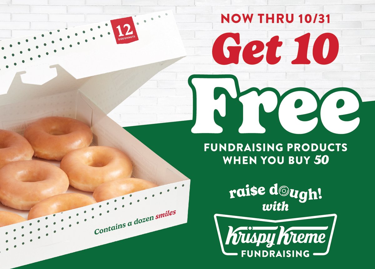 signupdotcom's tweet image. 🍩 Sweet deal alert! Buy 50 Krispy Kreme fundraising products by 10/31 &amp;amp; get 10 FREE. Raise more, stress less. Learn more 👉 vls.pt/KrispyKreme-Fu…
#easyfundraising #fundraisingidea #schoolfundraiser #SponsoredAd @krispykreme