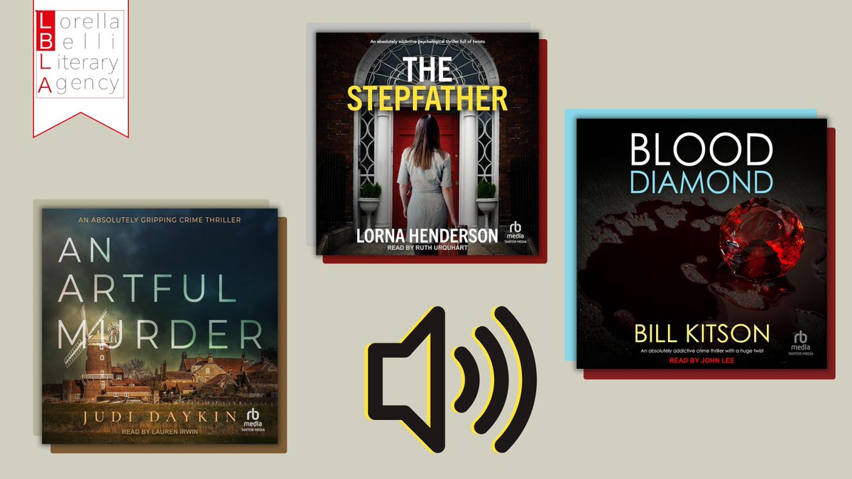 Happy Audio Publication Day!🎧🎉

#BloodDiamond (DI Mike Nash Book 7) by <a href="/BillKitson/">Bill Kitson</a> and #AnArtfulMurder (Detective Sara Hirst Book 4) by <a href="/norfolknovelist/">Judi Daykin Author</a> and #TheStepfather by <a href="/EllieHbooks/">Ellie Henderson</a> are out now in #audio from <a href="/TantorAudio/">Tantor Audio</a>🔊🥳

#crime #thriller #psychological #mystery