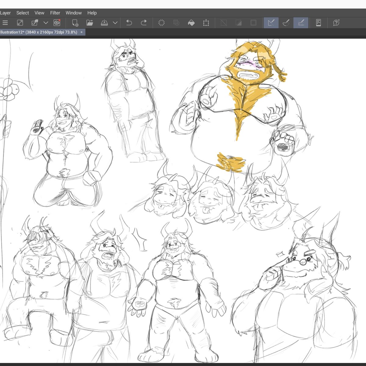 been looking at how to draw pecs #asgore
