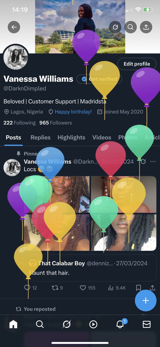 DarknDimpled's tweet photo. I got balloons today ☺️
Happy birthday to me https://t.co/zGr8GxwrGy