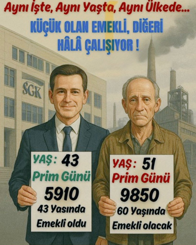 🧭Engin Saraç ETT-DER GEBZE (@fenginb) on Twitter photo <a href="/ozngndgdu/">Ozan Gündoğdu</a> İyi Yayınlar Ozan Bey..
Emeklilikte Tarihe Takılanlar
Adalet Bekliyor..
1 Gün Geç Sigortalı Olmanın Yaşıtlarından 17 Yıl Sonra Emekli Olması Adaletmidir?
Adil Kademeli Emeklilik Hakkımızdır.
#geleceğimiziçin
<a href="/ozngndgdu/">Ozan Gündoğdu</a>
<a href="/nowhaber/">NOW HABER</a>
<a href="/ETTDER1999/">🧭 EMEKLİLİKTE TARİHE TAKILANLAR DERNEĞİ</a>
#MezardanÖnceKademe <a href="/ozngndgdu/">Ozan Gündoğdu</a> İyi Yayınlar Ozan Bey..
Emeklilikte Tarihe Takılanlar
Adalet Bekliyor..
1 Gün Geç Sigortalı Olmanın Yaşıtlarından 17 Yıl Sonra Emekli Olması Adaletmidir?
Adil Kademeli Emeklilik Hakkımızdır.
#geleceğimiziçin
<a href="/ozngndgdu/">Ozan Gündoğdu</a>
<a href="/nowhaber/">NOW HABER</a>
<a href="/ETTDER1999/">🧭 EMEKLİLİKTE TARİHE TAKILANLAR DERNEĞİ</a>
#MezardanÖnceKademe