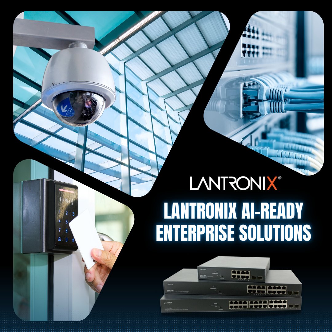 lantronix's tweet image. Power and connect your #edgedevices with
@lantronix&apos;s leading portfolio of #PoE switches. From any environment to intuitive interfaces and unmatched support, we make your enterprise #AI-ready.     

Explore our PoE Switches: bit.ly/41nT710