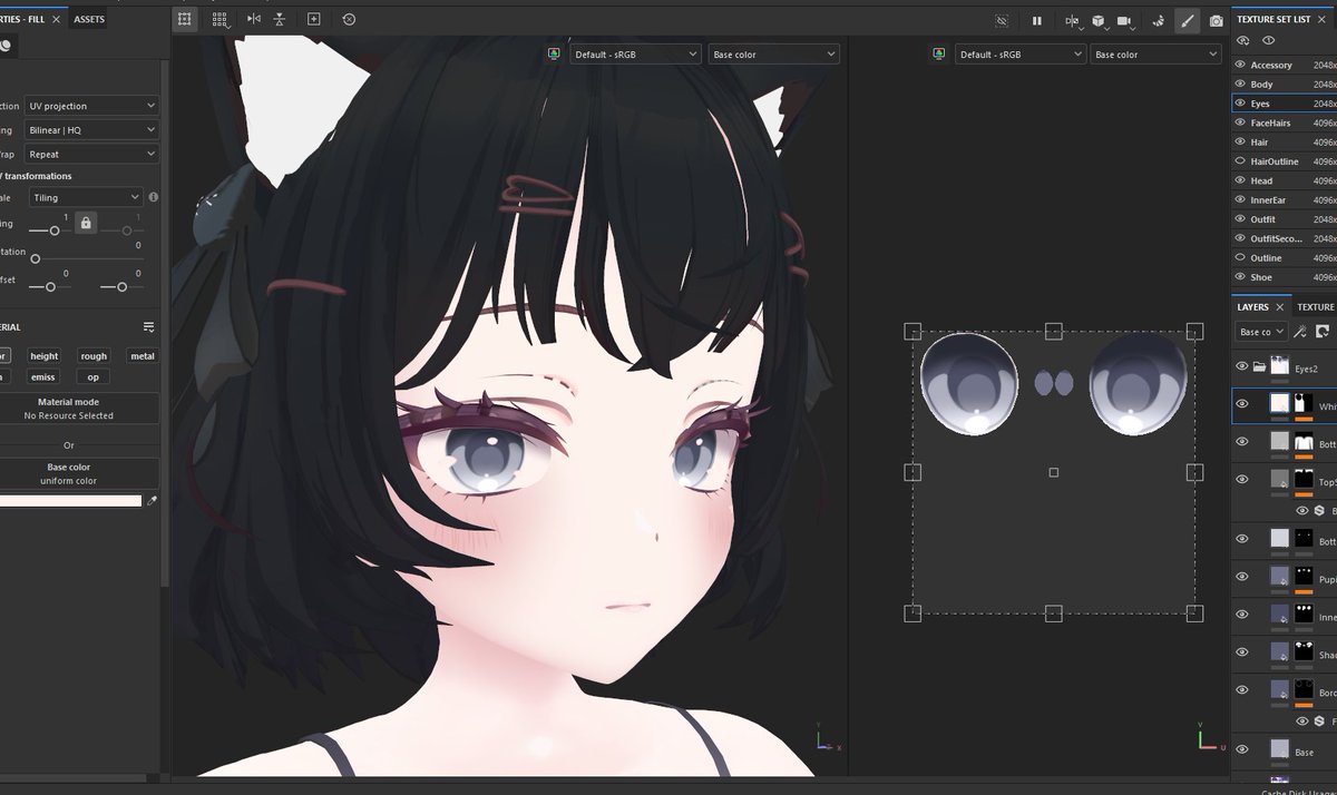 Going live, practicing texturing!