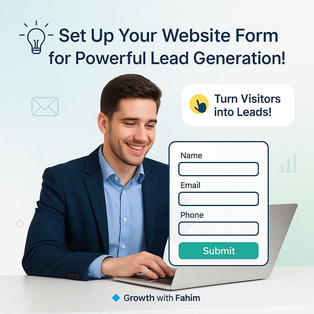 💡 Stop losing leads!
A smart website form = more conversions, more growth 🚀
👉 Keep it simple, clear &amp; effective.

#LeadGeneration #MarketingTips #BusinessGrowth #WebsiteDesign #Entrepreneurs #USMarketing #UKBusiness #EuropeMarketing #GrowthWithFahim