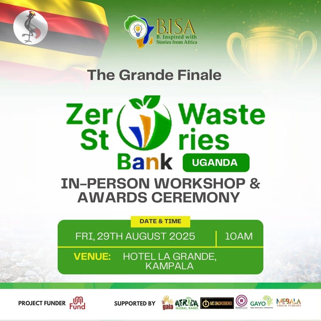 Uganda! This Friday, Aug 29 2025
The #ZeroWaste Stories Bank Workshop &amp; Awards goes live in Kampala

Storytelling | Content Creation | Recognition.

 Inspiring #ZeroWaste stories will be awarded!

📍 Hotel La Grande, Kampala

#ZeroWaste #Storytelling #Uganda