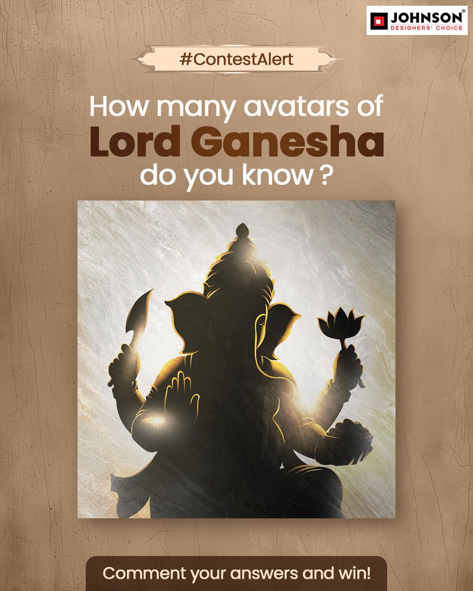 H & R Johnson (@hrjohnsonindia) on Twitter photo Everyone knows Bappa loves Modaksโฆ but do you know how many avatars of Ganpati exist?
Think youโre a true devotee? Comment your answer and stand a chance to win a โน500 worth Amazon voucher.
How to enter:
- Follow <a href="/HRJohnsonIndia/">H & R Johnson</a>
- Drop your answer in the comments using Everyone knows Bappa loves Modaksโฆ but do you know how many avatars of Ganpati exist?
Think youโre a true devotee? Comment your answer and stand a chance to win a โน500 worth Amazon voucher.
How to enter:
- Follow <a href="/HRJohnsonIndia/">H & R Johnson</a>
- Drop your answer in the comments using