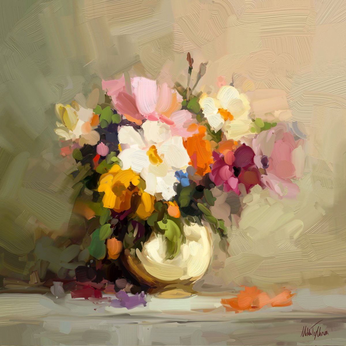 Mikko Tyllinen (@mikkotyllinen) on Twitter photo ~ Flowers in vase ~
Digital oil painting ~ Flowers in vase ~
Digital oil painting