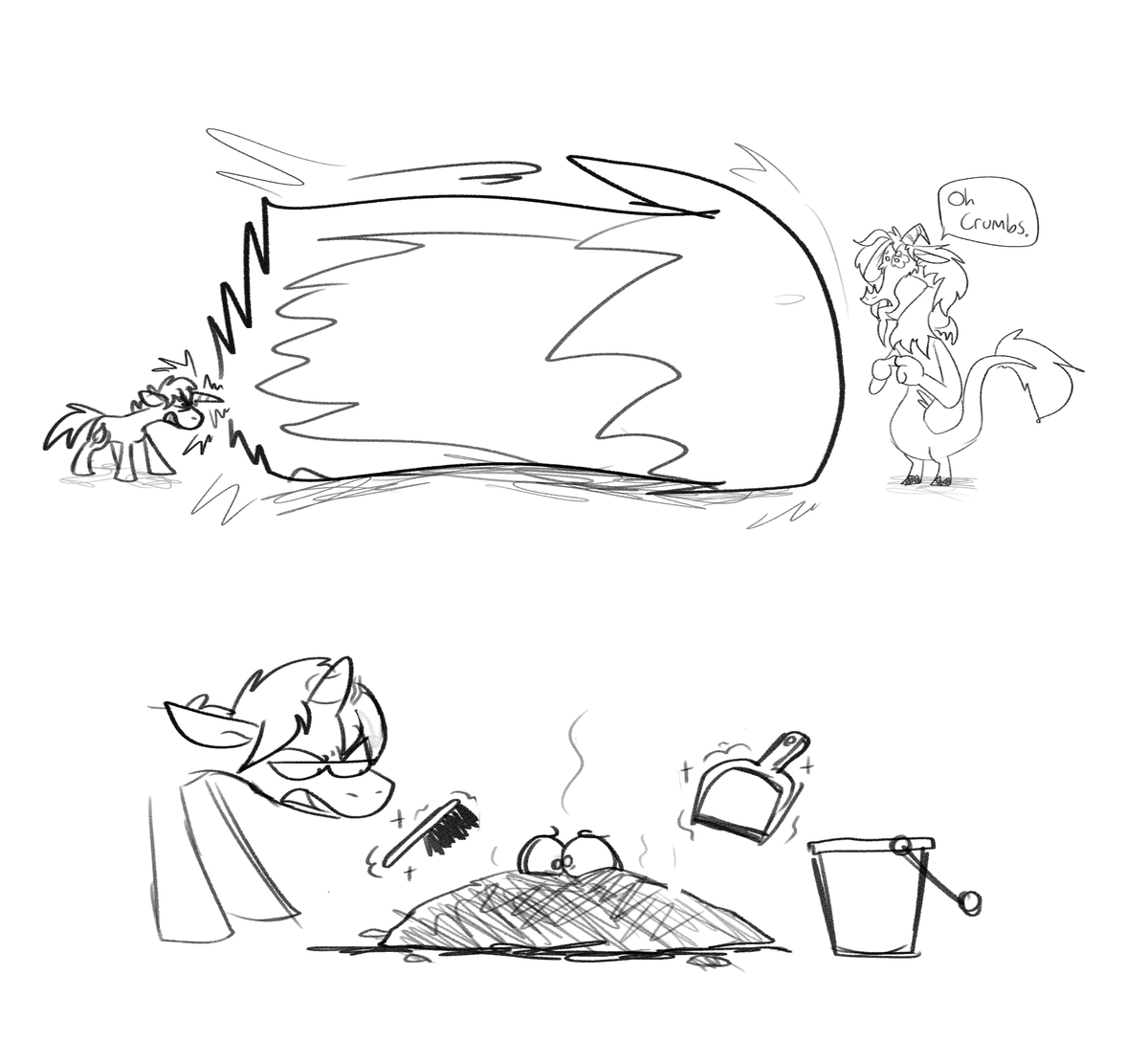 This week have another bulk image drop from friend of the page <a href="/SomeToony/">Some Toon 🌈</a>! Stella joins Shilling and Crimson for some size shifting adventures, but eventually the unicorn wizard has had enough of Shilling's shenanigans...
#TFTuesday #TFEveryday
#TF #Transformation #Transfur