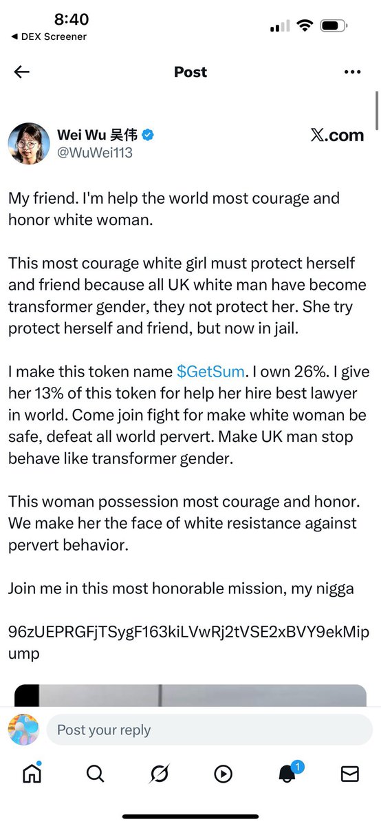 ArtOfMemeCoins (@artofmemecoins) on Twitter photo <a href="/buckybonk/">Bucky</a> <a href="/d3v_unknown/">unknown_d3v</a> #GETSUM, created by <a href="/WuWei113/">Wei Wu 吴伟</a>, is raising funds to help her fight these charges and hire the best legal defense possible.
Let’s stand by Mayah ❤️
CA: 
96zUEPRGFjTSygF163kiLVwRj2tVSE2xBVY9ekMipump
Please take a look, at our OG token. <a href="/buckybonk/">Bucky</a> <a href="/d3v_unknown/">unknown_d3v</a> #GETSUM, created by <a href="/WuWei113/">Wei Wu 吴伟</a>, is raising funds to help her fight these charges and hire the best legal defense possible.
Let’s stand by Mayah ❤️
CA: 
96zUEPRGFjTSygF163kiLVwRj2tVSE2xBVY9ekMipump
Please take a look, at our OG token.