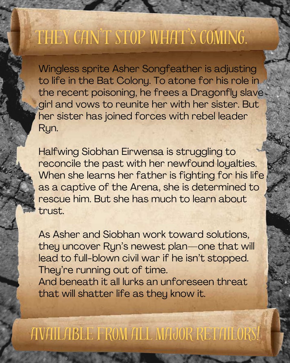 CatWitzaney's tweet image. Book 2 of the award winning Wingless Cycle is officially available from all major retailers! If you placed a preorder from Amazon, B&amp;amp;N or Chapters Indigo, your book is now on its way to you! And if you haven&apos;t gotten a copy yet, what are you waiting for? #kidlit