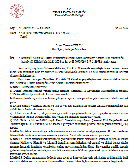 YusufYavuz3's tweet photo. Kaş’ta define aramak için ÇED süreci başlatıldı!

“Proje sahasında define bulunması halinde Hazine ve Maliye Bakanlığınca geçer akçe olarak değeri tespit edilerek maddi kazanç sağlanacaktır…”

Define projesi, Nysa antik kentinin de bulunduğu Sütleğen köyünde. 
⬇️ https://t.co/Ud8178wZOp