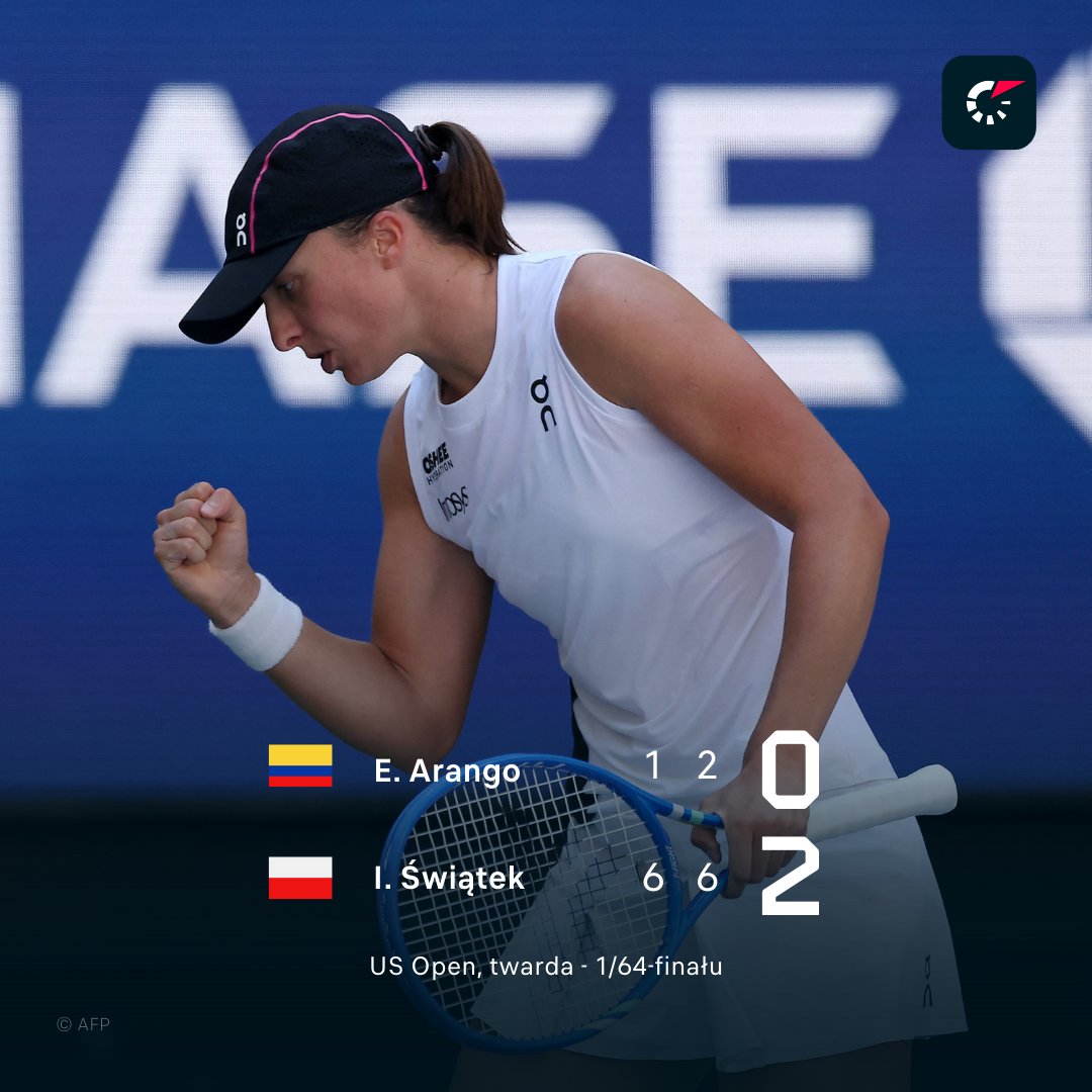 🇵🇱 Iga Świątek w 61. minut zapewniła sobie awans do II rundy 🎾 US Open, rozpoczynając walkę o siódmy w karierze wielkoszlemowy tytuł.

🔗  Polka ustanowiła imponujący rekord w erze open kobiecego tenisa: flashsco.re/3n7jw3de

#IgaSwiatek
#USOpen
#Tennis