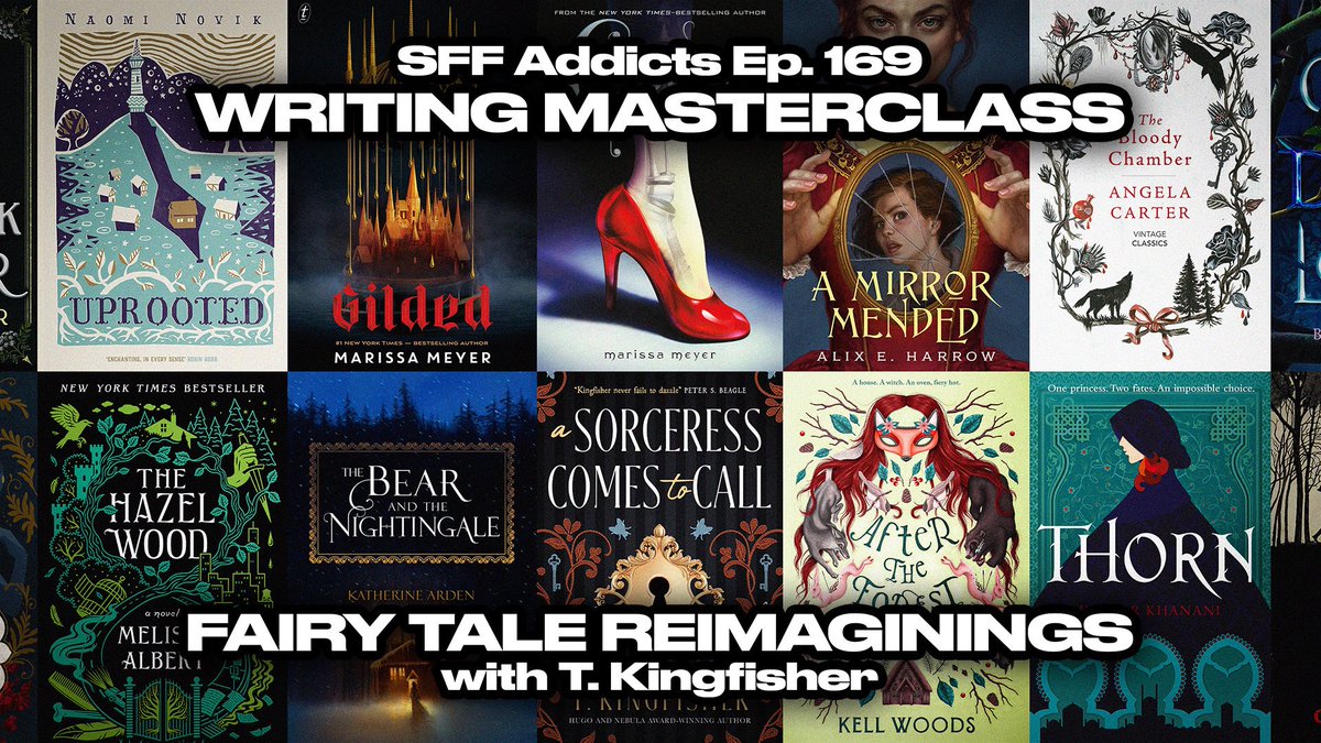 Ep. 169 of <a href="/SFFAddictsPod/">SFF Addicts Podcast</a> is LIVE! Join guest author <a href="/UrsulaV/">Kingfisher & Wombat</a> (T. Kingfisher), my co-host <a href="/GretaKKelly/">Greta Kelly, Fantasy Author, SFF Addicts Co-Host</a> and I for our most fantastical writing masterclass on FAIRY TALE REIMAGININGS ✨

Stream/download/watch Ep. 169:
linktr.ee/SFFAddicts
youtu.be/P7bmRYrIKy8?si