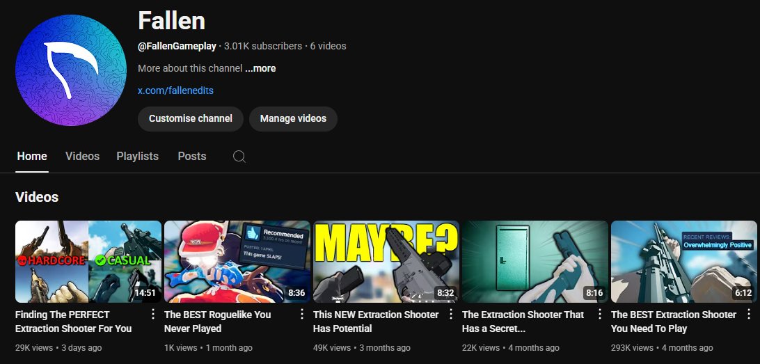 FallenEdits's tweet image. Finally gave YouTube another shot this year on a new channel, and it's gone better than I ever could have imagined

15 year old me would be proud