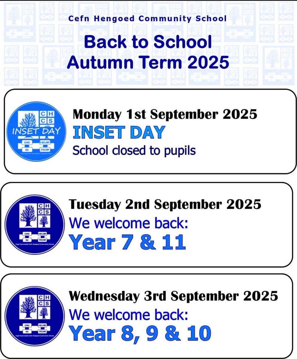We hope you have all had a wonderful summer break! Just in case you didn’t know, here are the return to school dates. 🗓️🧬🧫🧪