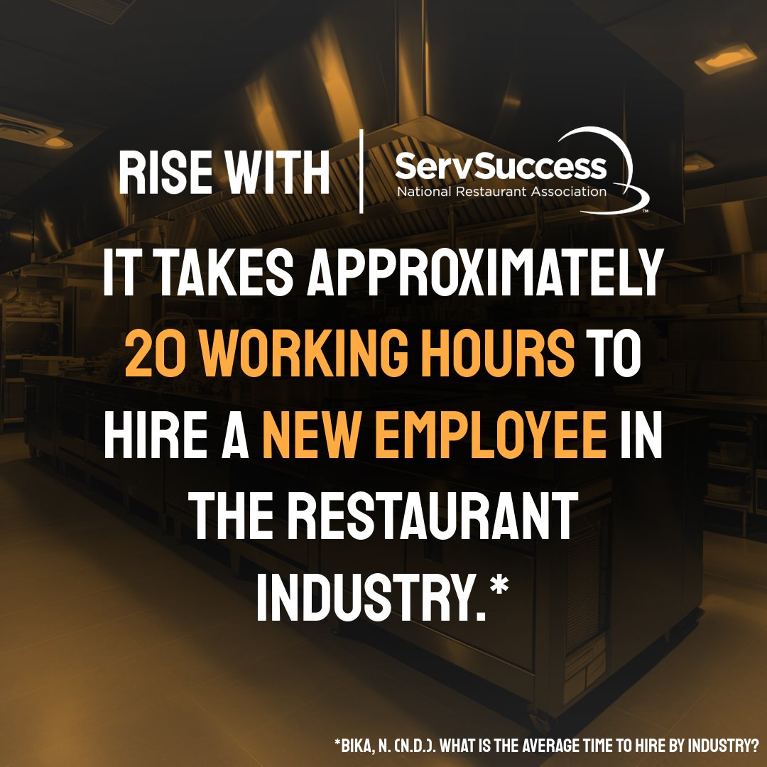 The true cost of losing an employee is high - according to a recent study, it takes approximately 20 working hours to hire a new employee in the industry. In order to remedy staff resignation, add value with training and development through ServSuccess. (servsuccess.com)