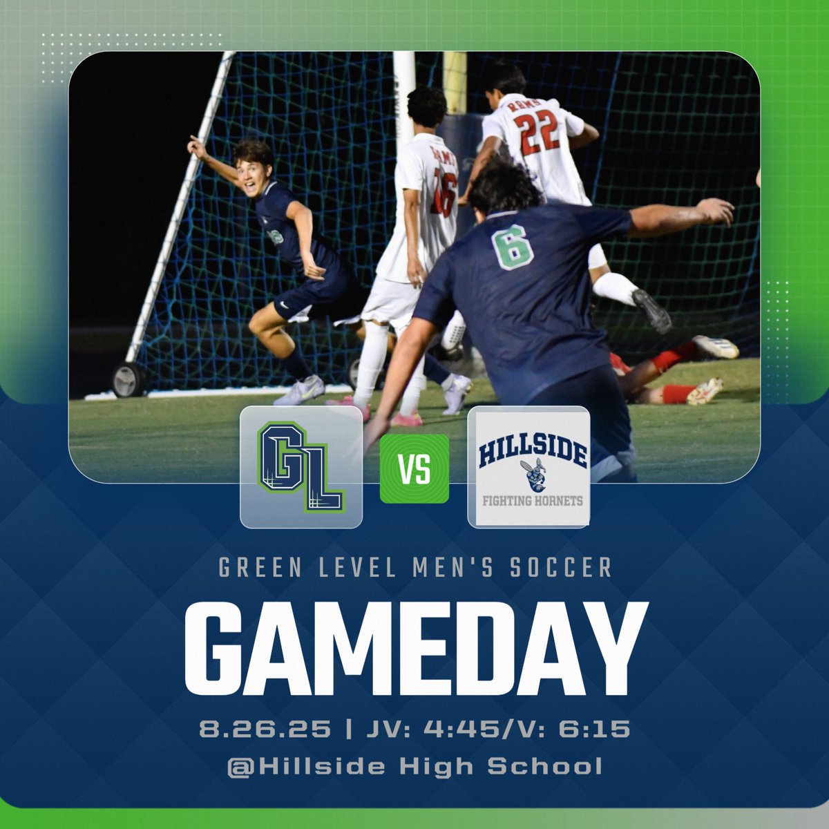 Both teams are back in action today at Hillside High School. Please come out to support them! #levelup