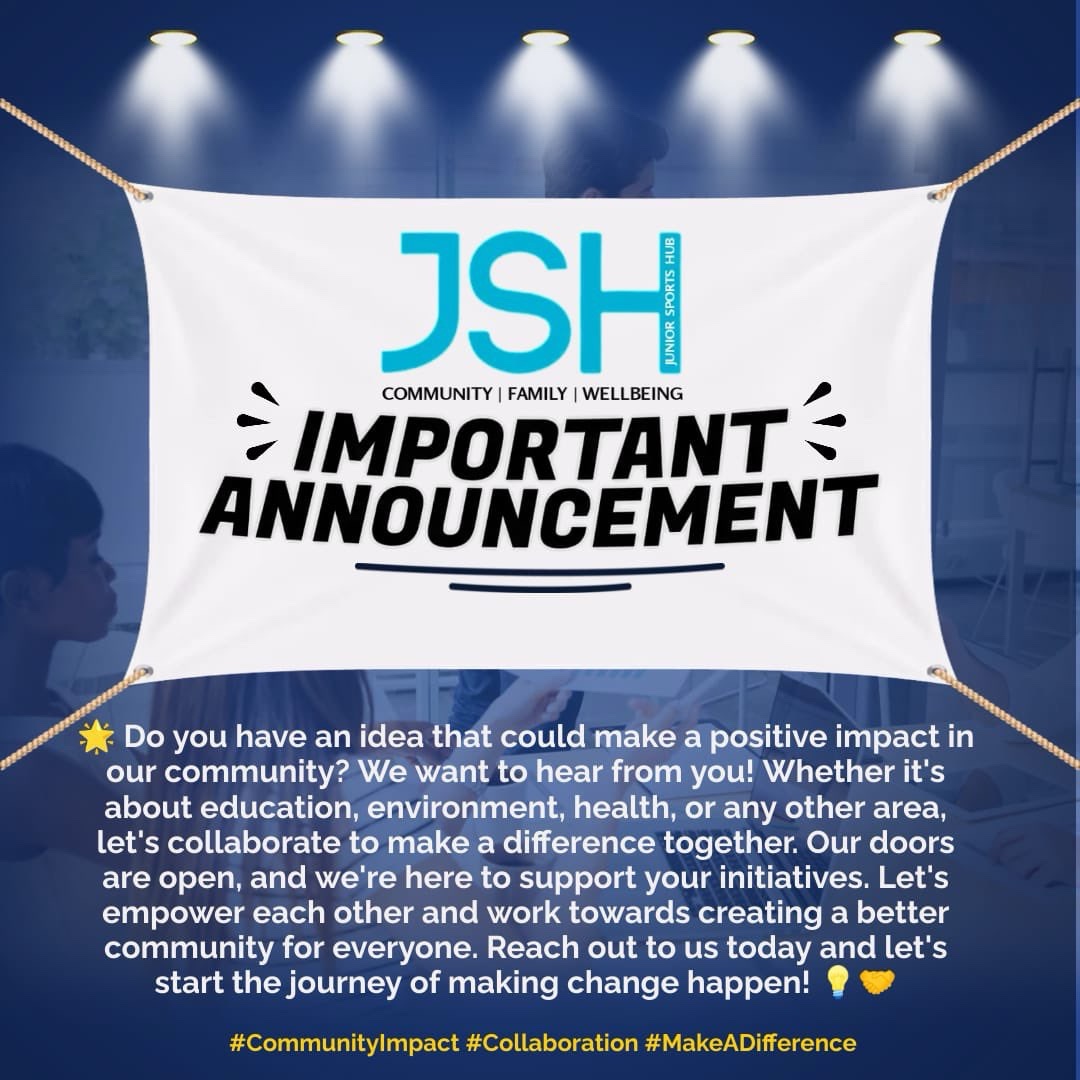 🌟 Have an idea to make a positive impact in our community? 🌟

We’d love to hear from you! 💡 Whether it’s a project, event, or simple idea that could bring people together.

🤝 Together, we can build a stronger, brighter community.

📩 Drop us a message today!