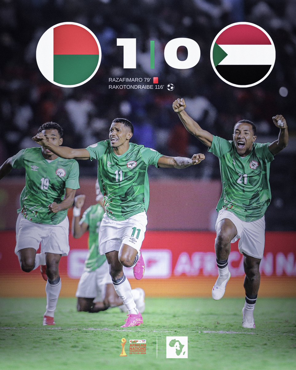 🚨 𝗠𝗔𝗗𝗔𝗚𝗔𝗦𝗖𝗔𝗥 🇲🇬 𝗘𝗟𝗜𝗠𝗜𝗡𝗘 𝗟𝗘 𝗦𝗢𝗨𝗗𝗔𝗡 🇸🇩 𝗘𝗧 𝗦𝗘 𝗤𝗨𝗔𝗟𝗜𝗙𝗜𝗘 𝗘𝗡 𝗙𝗜𝗡𝗔𝗟𝗘 𝗗𝗨 𝗖𝗛𝗔𝗡 𝟮𝟬𝟮𝟱 ! 🌍🏆

À 10 contre 11 + but à la 116’, c’est beau…🥲