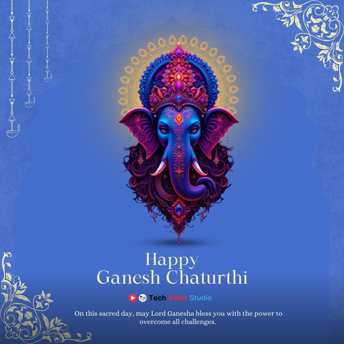 TechVibesStudio's tweet image. On this auspicious occasion of Ganesh Chaturthi, may Lord Ganesha remove all obstacles from your path and shower you with success. 🌺

HappyGaneshChaturthi 🐘

#GaneshChaturthi2025 #Vighnaharta #GanpatiBappaMorya #गणेश_चतुर्थी #HappyGaneshChaturthi #GanpatiBappa #TechVibesStudio