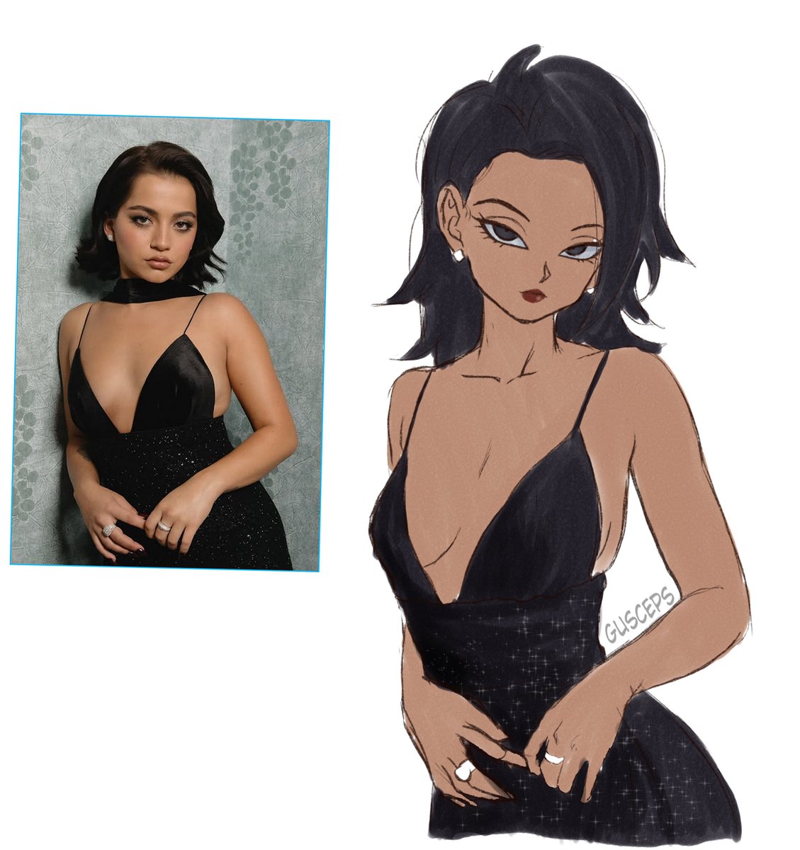 gusceps's tweet photo. gala dress kale warm up sketch https://t.co/UZAeL2ctLZ