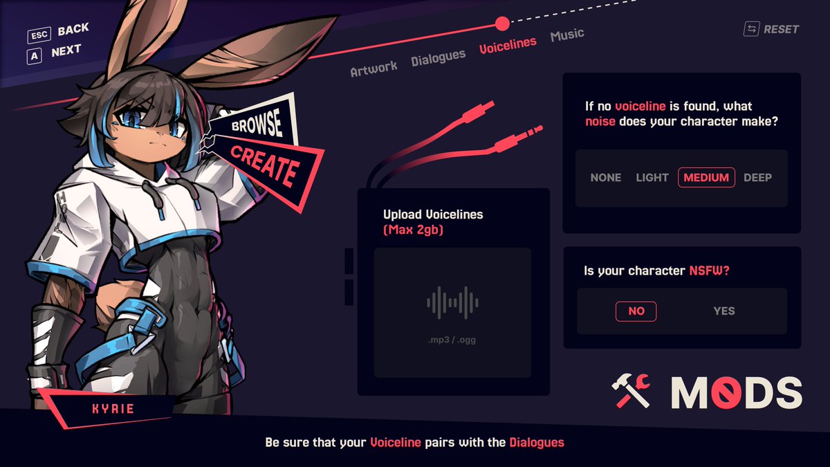 Updates to the mod menu! Now you can add your own voices to the furry desktop companion

#furryartwork | #furry