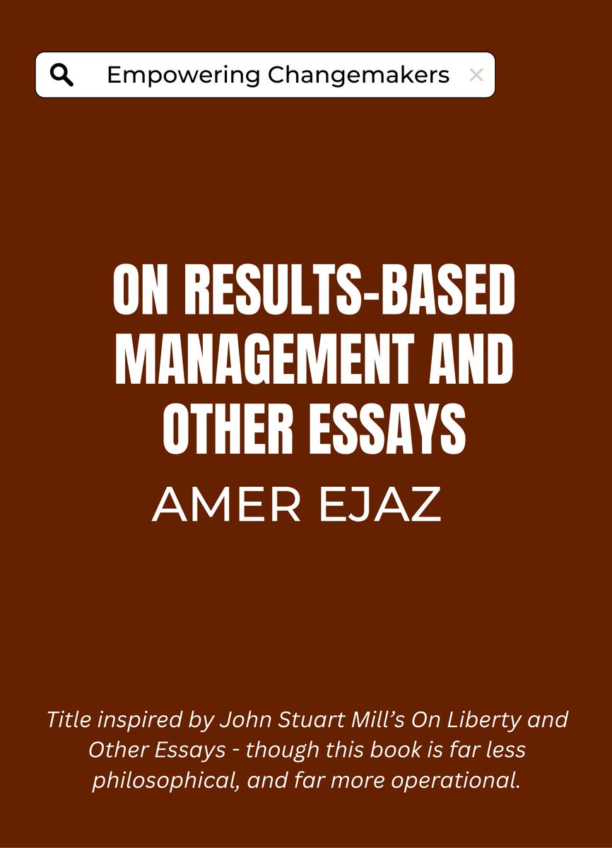 ConsultingMaher's tweet photo. A collection of reflections, lessons, and field insights on Result-Based Management (RBM) — written between 2022 and 2025.
Stray thoughts, grounded experience.
https://t.co/jHKJSh47Qq
#ResultsBasedManagement #transparency #accountability #donors #monitoringandevaluation https://t.co/oLAUJSAX1m