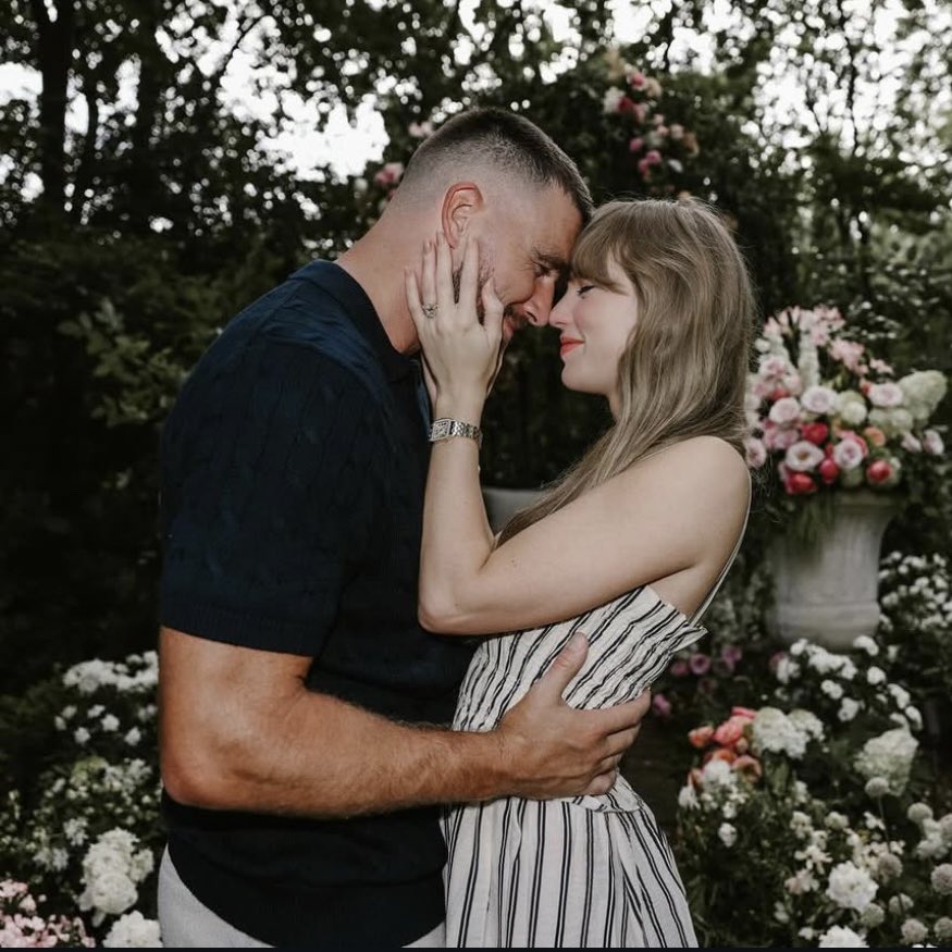 BBQChiefs's tweet image. TRAVIS AND TAYLOR ARE GETTING MARRIED ❤️💛🫶💍