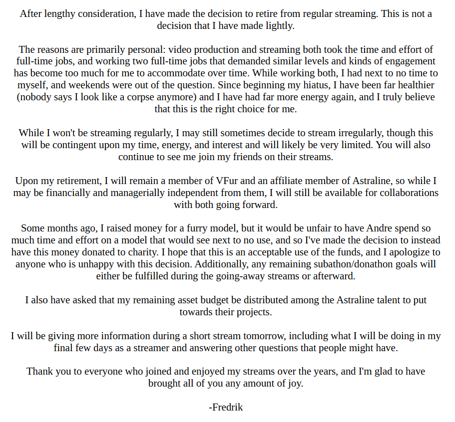 Thank you, everyone. It's time to move on to new fascinating things.