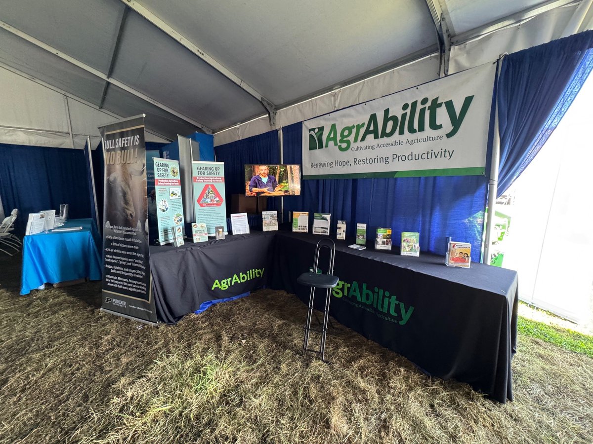 Indiana AgrAbility (<a href="/NatlAgrAbility/">National AgrAbility</a>) and Gearing Up for Safety are at the Farm Progress Show (<a href="/FPShow/">Farm Progress Show</a>) this week, highlighting farm accessibility and safety for all ages. Learn more about the show here: puext.in/4687RDY