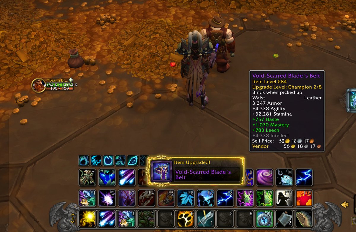 Damn it, <a href="/Warcraft/">World of Warcraft</a> <a href="/Blizzard_Ent/">Blizzard Entertainment</a> this is the 4th champion belt I have gotten that I am going to have to vendor. Will you patch out belts and cloaks as rewards from delves when at level 80 already? #worldofwarcraft