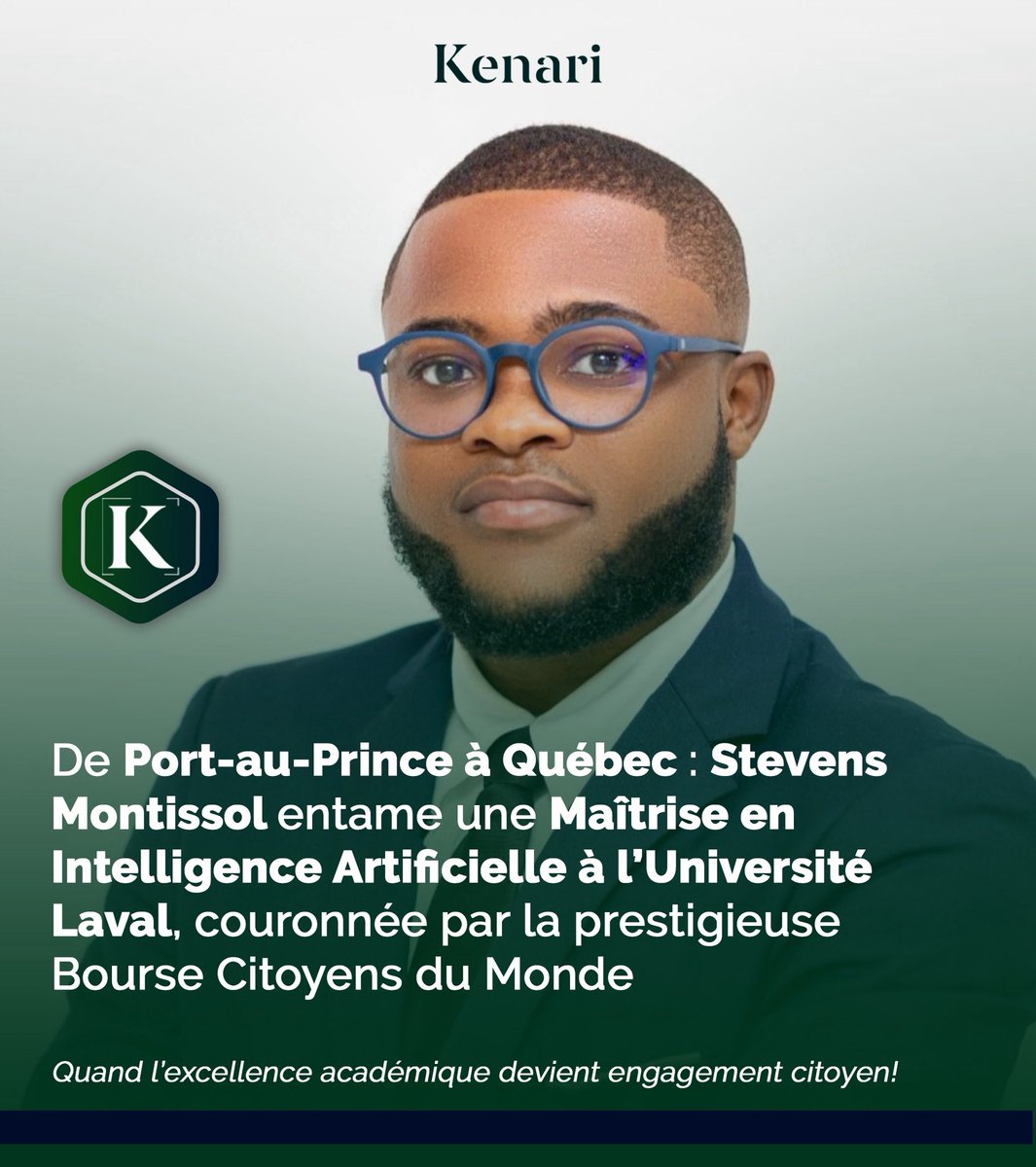 Stevens Montissol, ingénieur en informatique et responsable du MakerLab de l’ESIH, est lauréat de la Bourse Citoyennes et Citoyens du Monde – Volet Engagement de l’Université Laval (Canada) pour poursuivre une Maîtrise en Intelligence Artificielle. Formateur et vulgarisateur