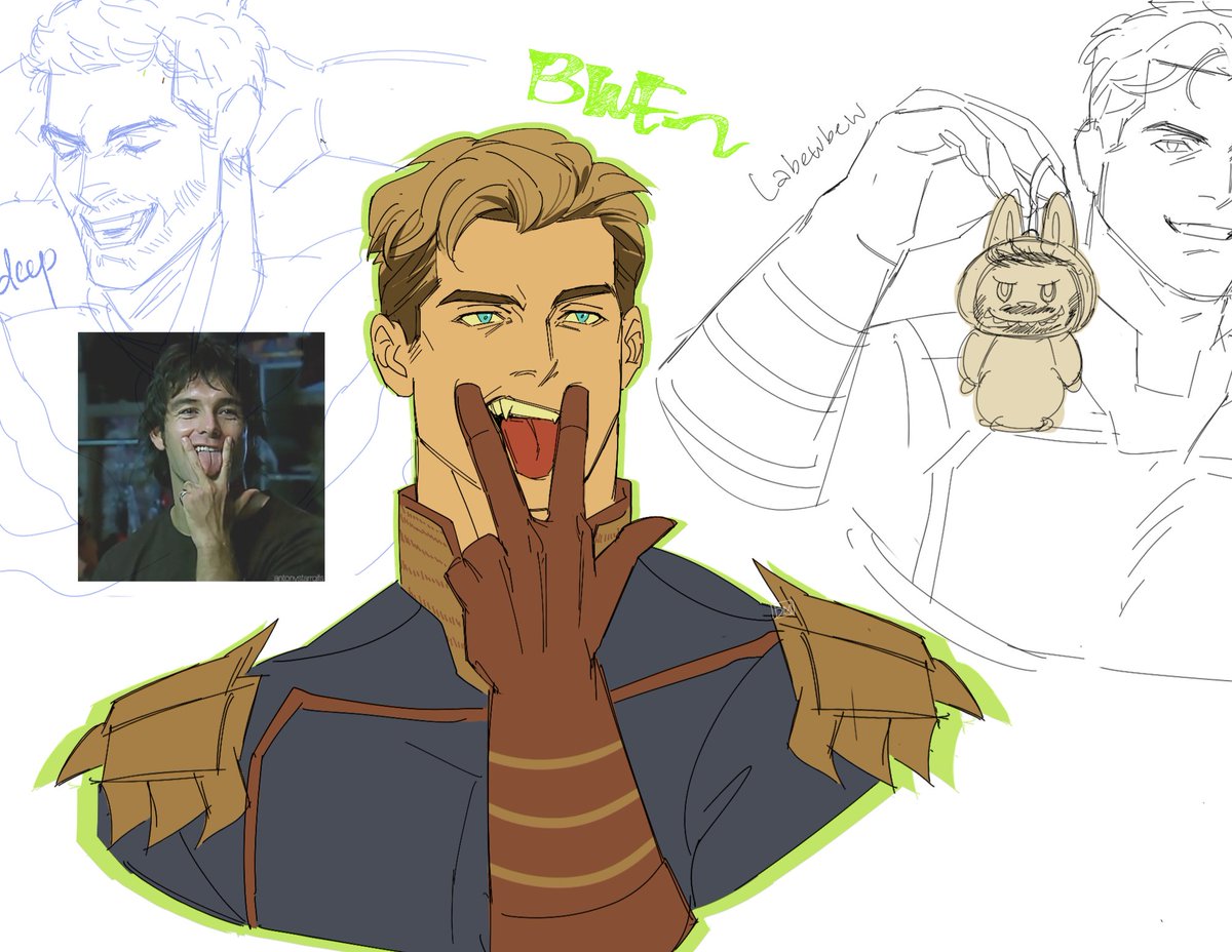 bugadobepo's tweet image. found the best pose for #homelander 👅