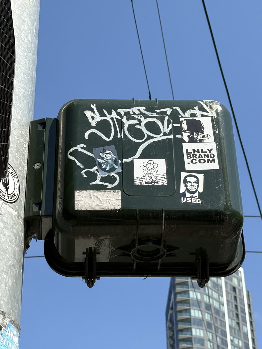 CherryCiders's tweet photo. There is now a Sharpie sticker slapped in downtown Seattle. I love this fandom #EFNW2025 https://t.co/LrQJyQTBni