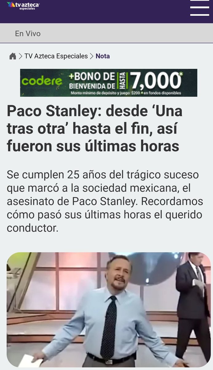 Laurie Fake Ximénez Sarro (Parodia) (@lauriesarro300) on Twitter photo La antena parabólica del periodismo <a href="/MLopezSanMartin/">Manuel Lopez San Martin</a>, andaba muy excitado porque el Mayo Zambada según iba a revelar vínculos con AMLO.
Habrá que recordarle que Paco Stanley tenía vínculos con el Mayo, y aún así, su patrón <a href="/RicardoBSalinas/">Don Ricardo Salinas Pliego</a> lo contrató en TV Azteca. La antena parabólica del periodismo <a href="/MLopezSanMartin/">Manuel Lopez San Martin</a>, andaba muy excitado porque el Mayo Zambada según iba a revelar vínculos con AMLO.
Habrá que recordarle que Paco Stanley tenía vínculos con el Mayo, y aún así, su patrón <a href="/RicardoBSalinas/">Don Ricardo Salinas Pliego</a> lo contrató en TV Azteca.