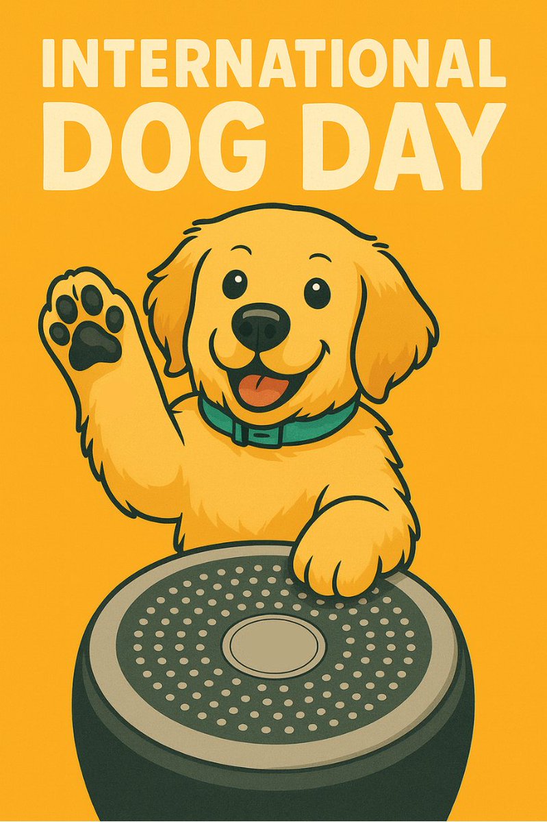 🎉🐶 Happy International Dog Day on August 26!
Today we celebrate our furry friends who bring laughter, joy, and unconditional love to our lives—sometimes with a drumbeat! 🥁💛

 #InternationalDogDay #DogDrummer #HappyPup #MusicAndDogs