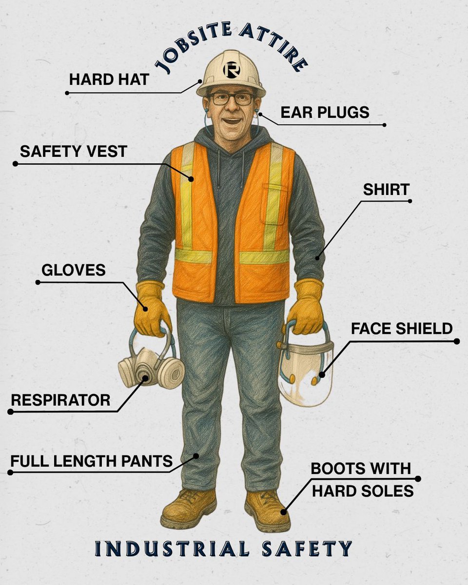OOTD but make it Construction ✅
Hard hat. High-vis. Steel toes.
PPE over everything.
No outfit hits harder than the one that gets you home safe. 
It’s the Krew’s way of saying we care about life on and off site.

#Krew #SafetyGearOn #ConstructionCrew #RespectTheWork