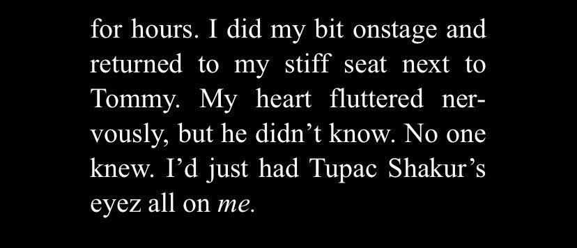 Omg, that interaction with Tupac left a lasting impression on her 😭 The way she wrote about it in her book was poetic and sensual.