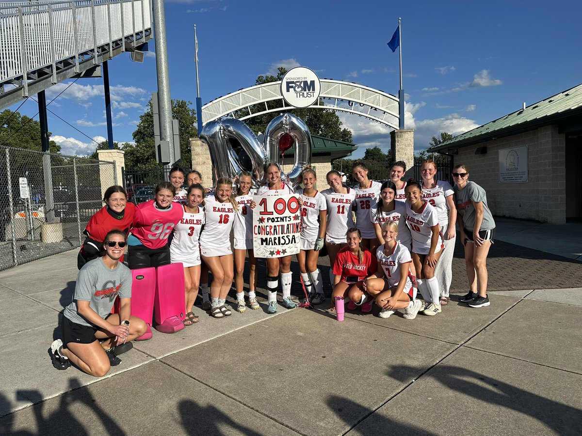 Congratulations to @marissa_muza36 for earning her 100th career point today.  What a way to make a come back❤️🖤🏑