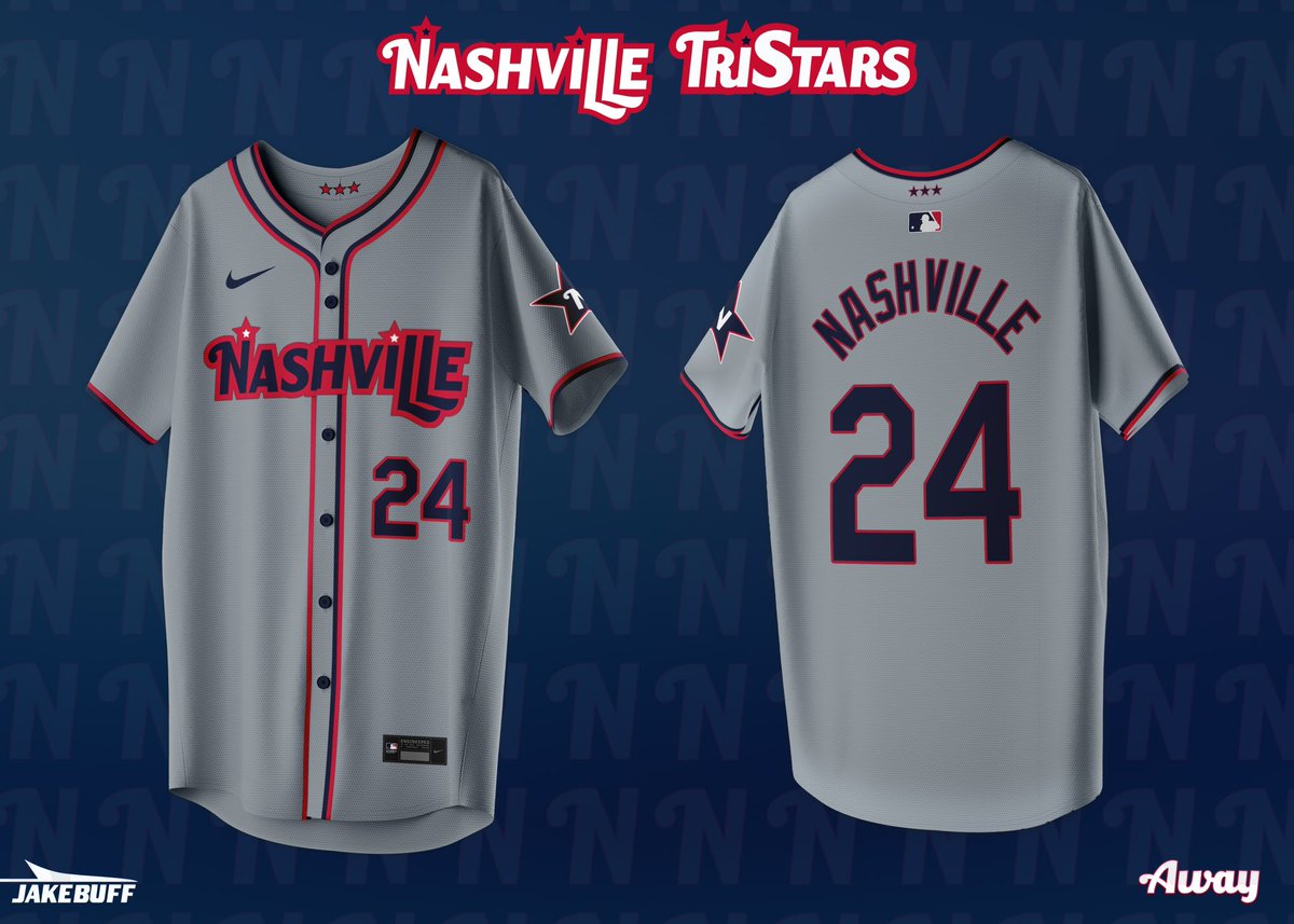 jakebuff22's tweet image. Made this last year, was hoping for a Nashville relocation… Nashville TriStars #MLB #Nashville @Nike @MLB